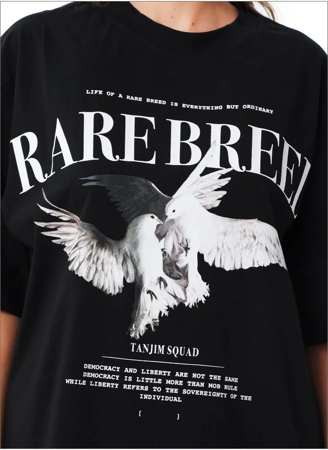 Tanjim Squad  TANJIM SQUAD - RARE BREED WOMENS T-SHIRT BLACK for Women | Best Price UAE
