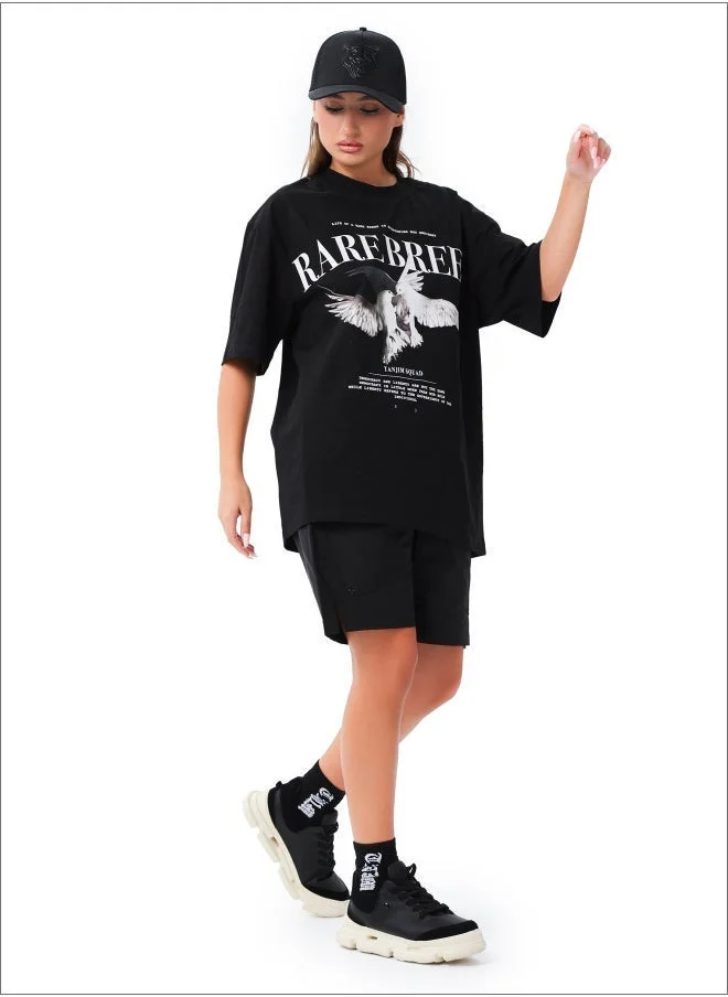 Tanjim Squad  TANJIM SQUAD - RARE BREED WOMENS T-SHIRT BLACK for Women | Best Price UAE