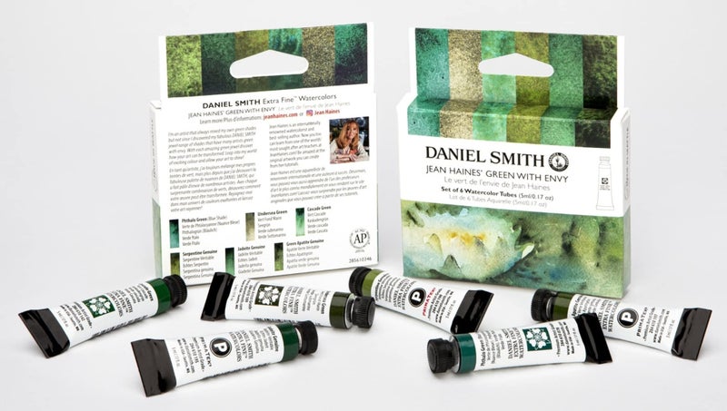 Daniel Smith 285610346 Transparent Watercolor Extra Fine Jean Haynes Green with Enbi - Set of 6 Colors, 0.2 fl oz (5 ml) (No. 2) - Image 2