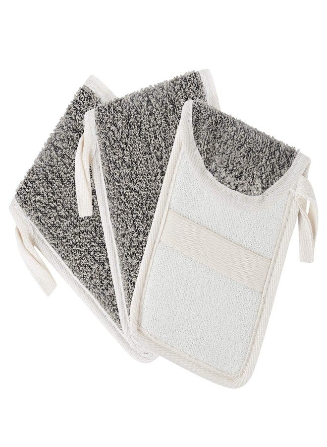 Linkidea 3 Pack Soap Saver Pouch, Flax Exfoliating Soap Bag Body Scrubber Exfoliator Sponge Holder Hanging Rope Bags for Bath or Shower - Image 1
