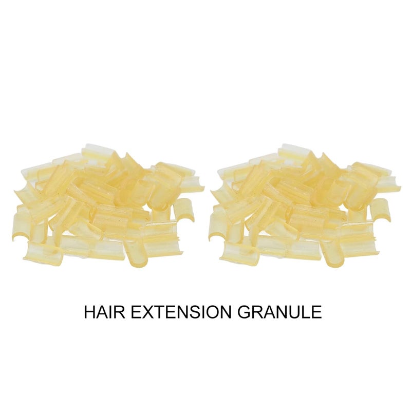 Glue For Hair Extensions, 2 Bags of Yellow U Tip with Strong Adhesion Hair Extension Beads, Hair Extensions Tool For Thermal Bonding For Salon and Home Use - Image 2