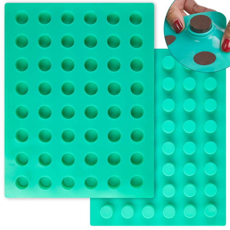OCreme Mini Ice Cylinder Silicone Mold for Chocolate Truffles Ganache Jelly Pralines and Caramels