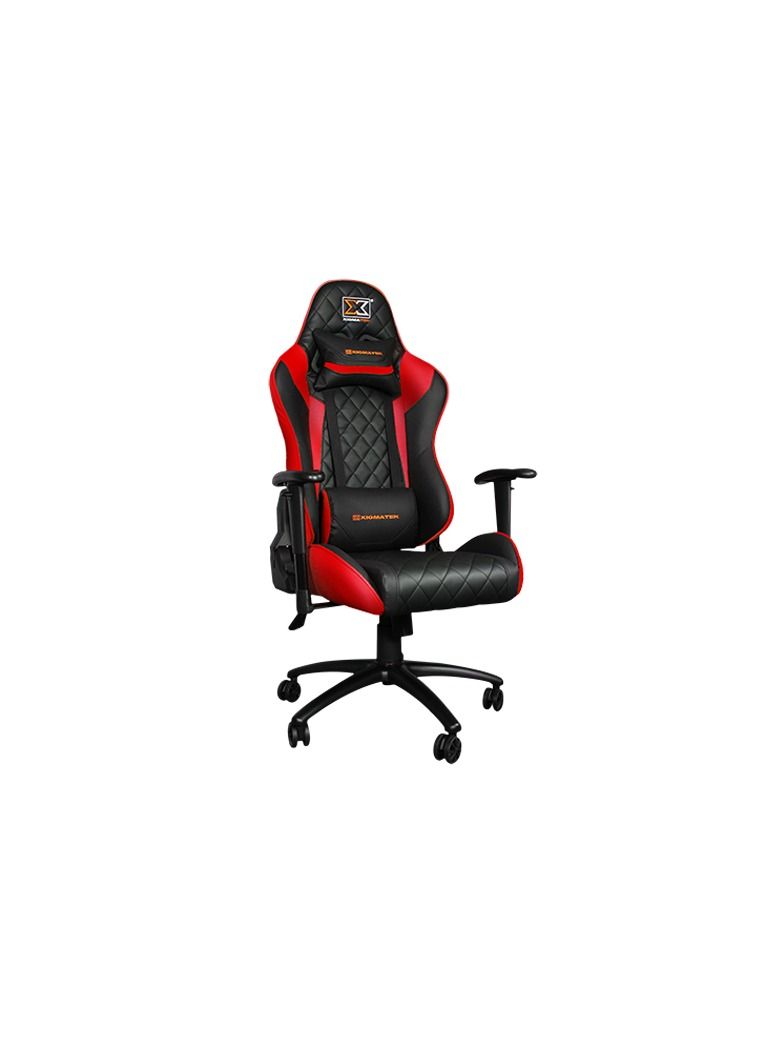 Xigmatek Hairpin Red (Black&Red, 2D Armrests, Butterfly Mechanism, Class 4 Gas Lift, Headrest & Lumbar Pillow) - Image 2
