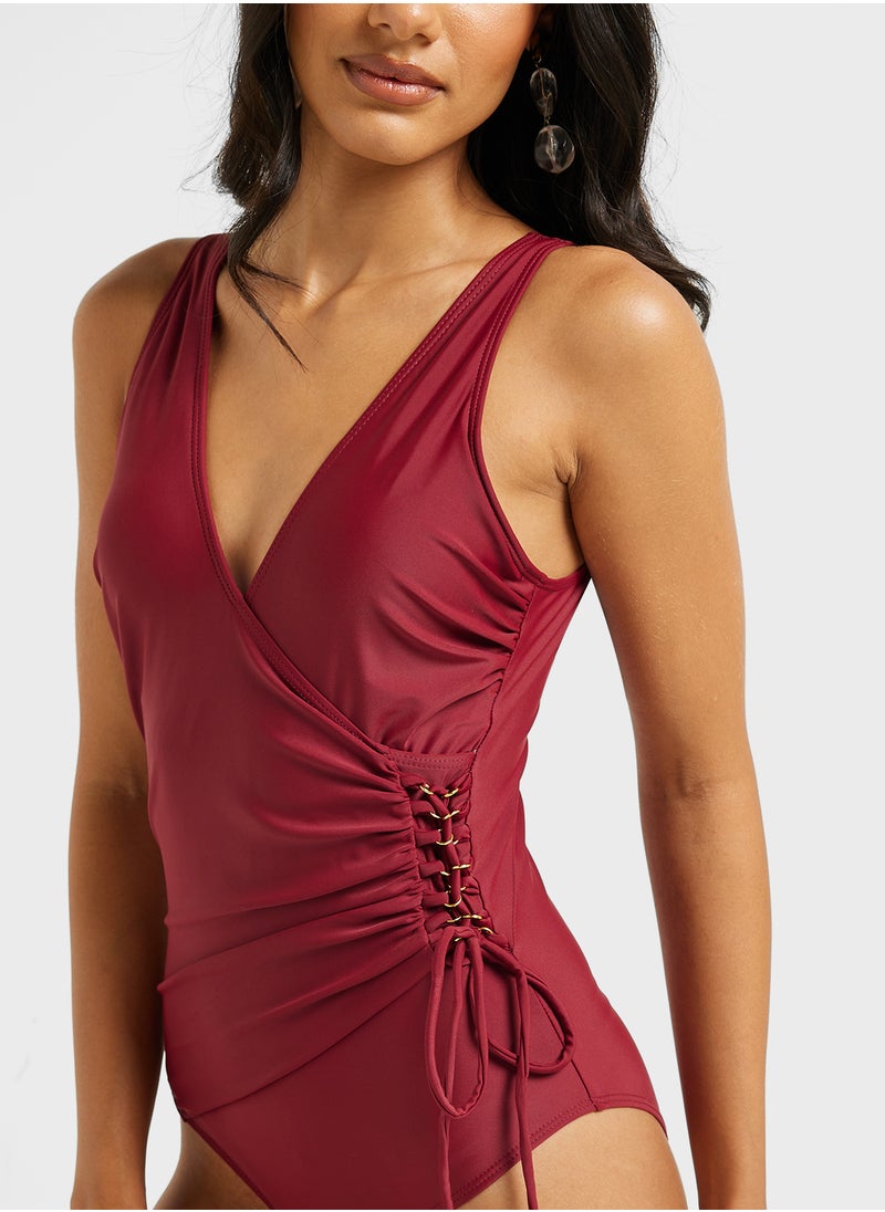 ELLA Ruched Swimsuit With Tummy Control  - Image 3