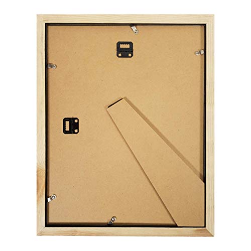 FUNTRESS Picture Frame Collage for Wall Hanging Wooden Frame Living Room Frame Set with Mats (3, 10x14 Black) - Image 4