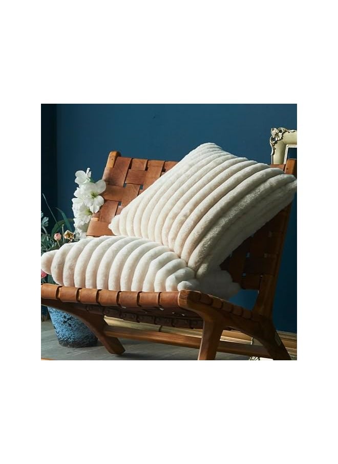The Bros - Fur Plush Throw Pillow Covers 18x18 Set of 2, DT-1610 - Image 1
