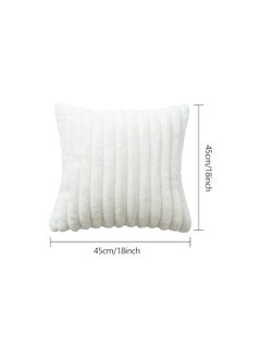 The Bros Fur Plush Throw Pillow Covers 18x18 Set of 2, DT-1610  - Image 2