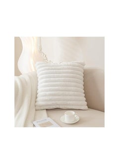 The Bros Fur Plush Throw Pillow Covers 18x18 Set of 2, DT-1610  - Image 3
