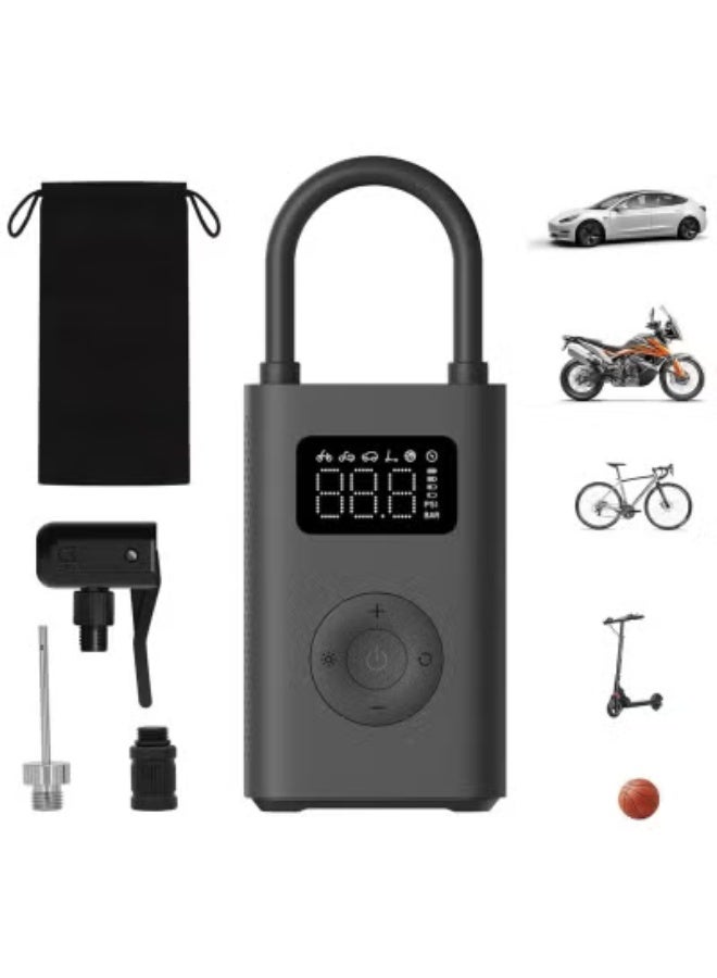 JAJEEK Portable Electric Air Compressor 2 – 150 PSI Fast Inflation | Smart Digital Display & Auto Shut-Off | USB-C Rechargeable Cordless Tire Inflator for Car, Bike, Motorcycle, Sports Balls & Inflatables – Compact & Lightweight - Image 1