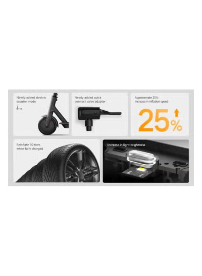 JAJEEK Portable Electric Air Compressor 2 – 150 PSI Fast Inflation | Smart Digital Display & Auto Shut-Off | USB-C Rechargeable Cordless Tire Inflator for Car, Bike, Motorcycle, Sports Balls & Inflatables – Compact & Lightweight - Image 3