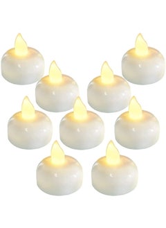 KARIVA KARIVA Water Sensor Floating Light Diya LED Plastic Candles Ultra Bright Yellow Diya Light Flameless Smokeless for Home Decoration DiwaliSet of 12  - Image 4