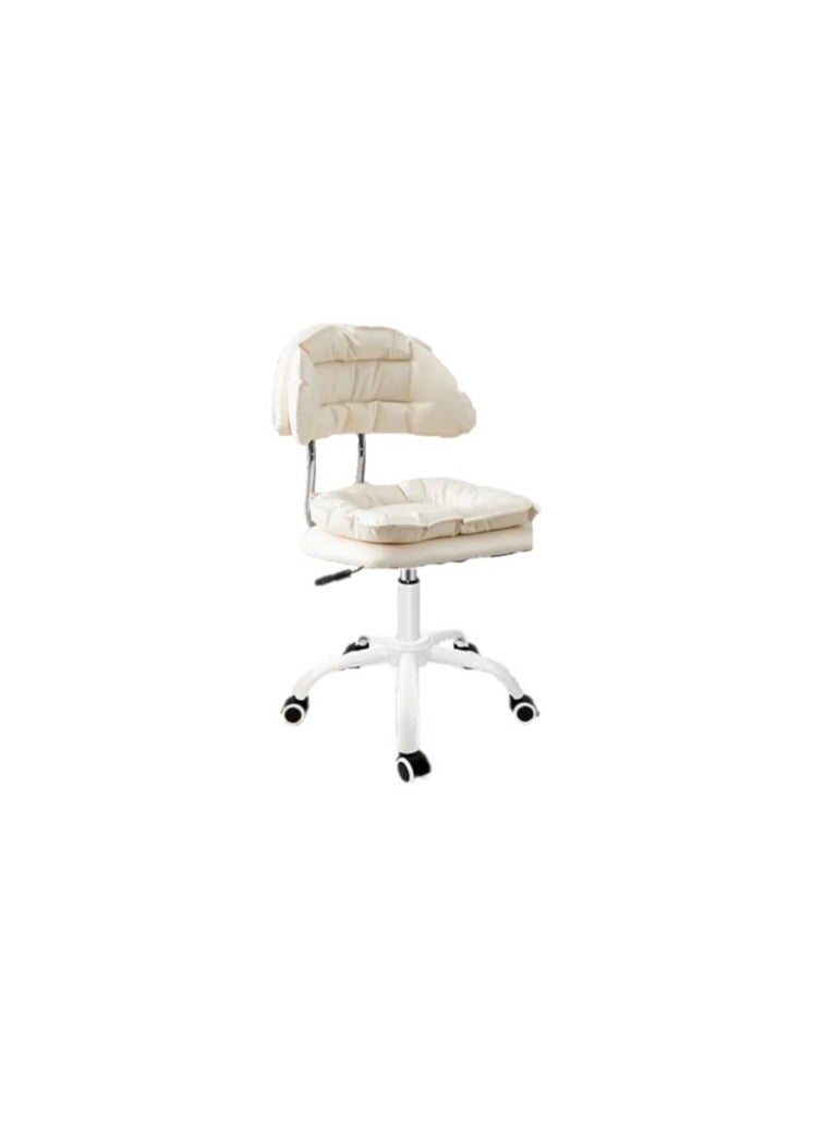 Generic White Rolling Hydraulic Chair For Office Salon Spa  - Image 1
