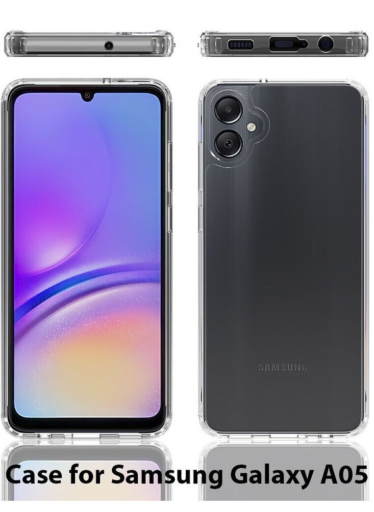 CHAPPELINE - AIRBAG CASE Series Premium Transparent Airbag Shockproof Anti-Yellowing with Iron Plate Case Cover For Samsung Galaxy A05 4G 2023 Clear - Image 1