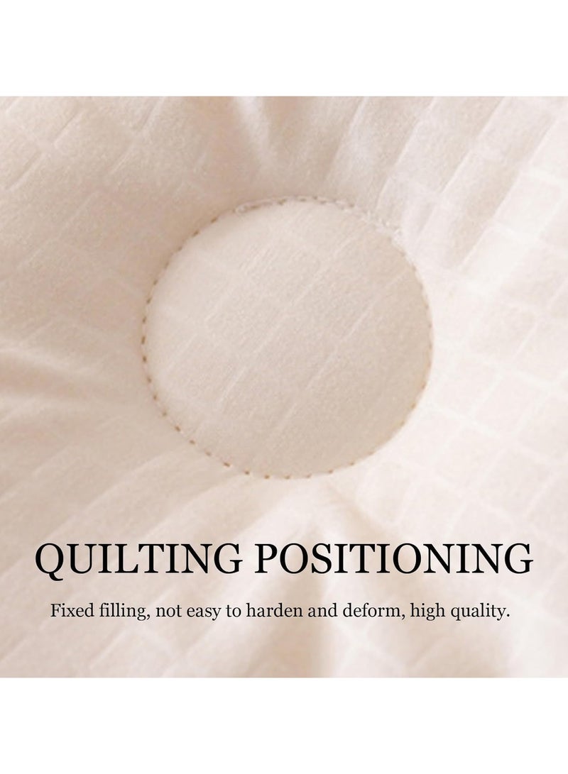 VUCATIN Pure Cotton Thickened Winter Quilt Washable Soft Quilt Moisture Absorption and Heating Warm Breathable Quilted Dye Free Soy Fiber Comforter Core (2.2mx2.4m 4kg) - Image 3