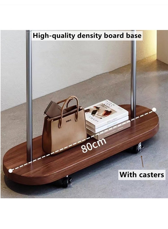 Kutis Metal Freestanding Hanger Clothes Organizer Clothing Garment Rack Stand With Wheels  And Hook 80 x 32 x 170 cm - Image 5