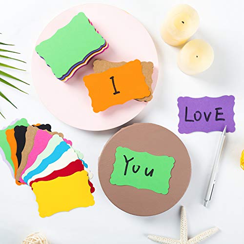 Toperd 120 Pieces Small Mini Vintage Assorted Colors Blank Note Cards Gift Word Card for Business Cards (12 Colors, 3.66x 2.36 inches) - Image 5