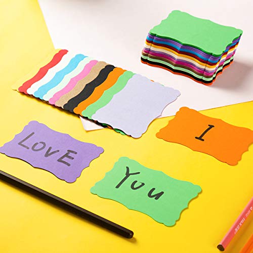 Toperd 120 Pieces Small Mini Vintage Assorted Colors Blank Note Cards Gift Word Card for Business Cards (12 Colors, 3.66x 2.36 inches) - Image 4