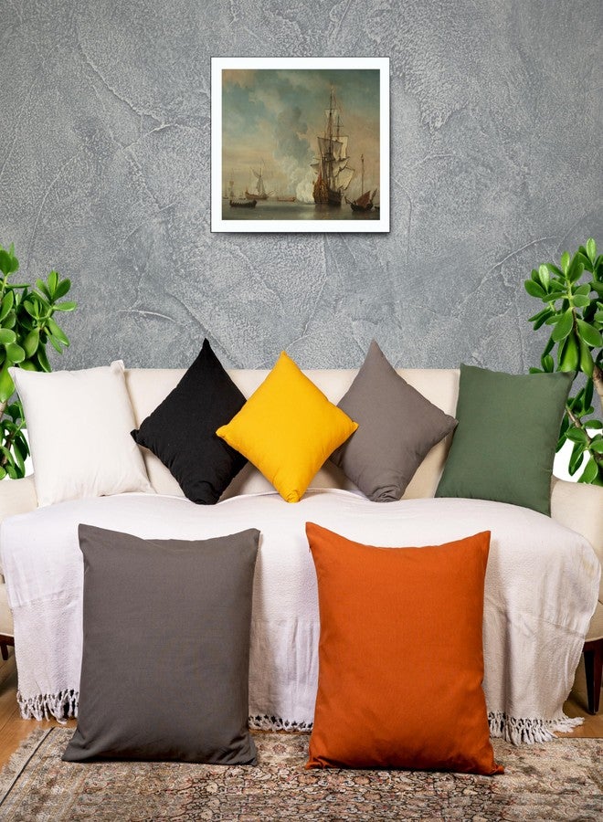 RELY+ Cotton Throw Pillow Covers 20x20 Inch Set of 2 Sage Green Decorative Zippered Cases for Couch Bedroom Sofa Living Room Decoration Gifts Outdoor & Indoor Square Pillow (Covers Only) - Image 5