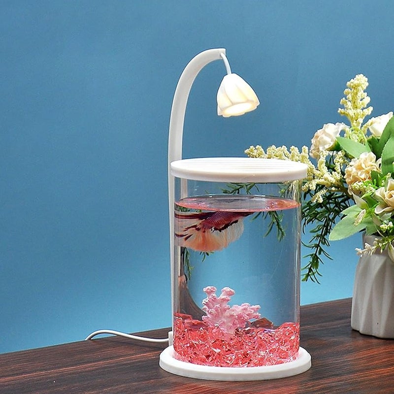 شبكة تربية أحواض السمك الزجاجية السميكة مزهرية زخرفية لخزان الأسماك الصغير - Image 3