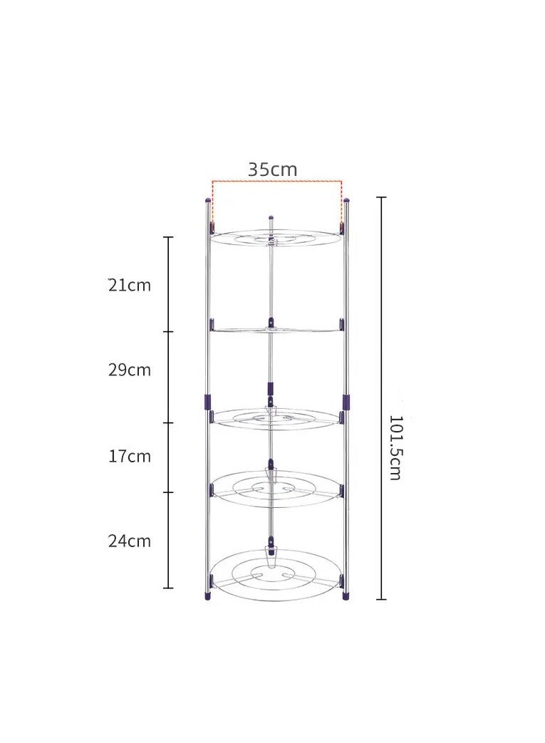 ZAP Multi-Tier Pan and Pot Organizer Rack – Adjustable and Space-Saving Kitchen Storage Stand for Pots, Pans, Lids, and Cookware – Heavy-Duty, Freestanding, and Non-Slip Design  - Image 1