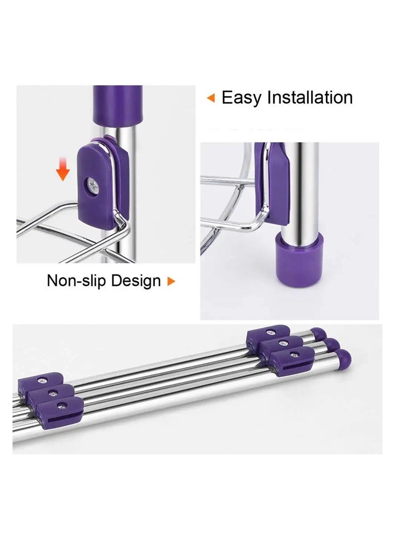 ZAP Multi-Tier Pan and Pot Organizer Rack – Adjustable and Space-Saving Kitchen Storage Stand for Pots, Pans, Lids, and Cookware – Heavy-Duty, Freestanding, and Non-Slip Design  - Image 2