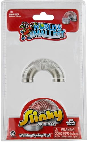 World's Smallest The Original Slinky Walking Spring Toy, Fidget Toy, Party Favors and Gifts, Toys for Girls and Boys - Image 1