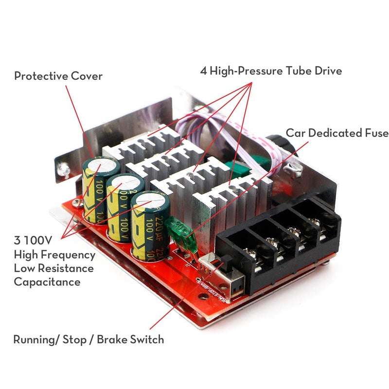 RioRand PWM DC Motor Speed Controller Switch Control 7-70V 30A Fuse (RRLSKJAASSSSSSS) - Image 3