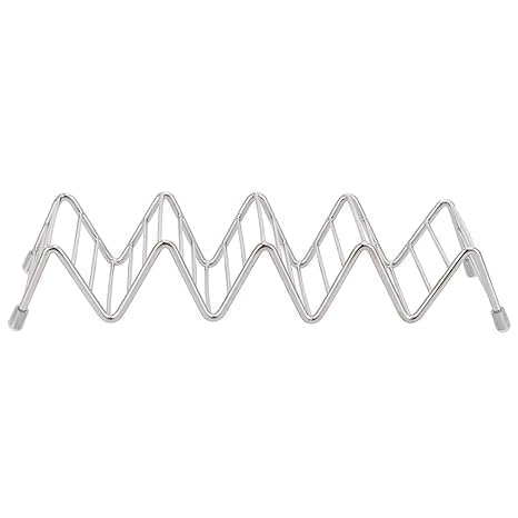 MATFA Matfa Taco Holder Stand SetTaco Holder Stainless Steel Taco Racks for Baking and Grill Safe Only Stand 3  - Image 2