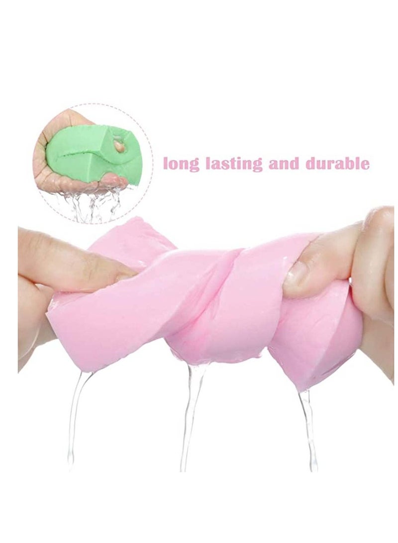 KASTWAVE Baby Bath Sponge 4pcs Soft Skin Exfoliating Shower for Kids and Adult, Cute Cartoon Water ASponge, Bathroom Body Cleansing Supplies Healthy Care Sponge, Brush - Image 5