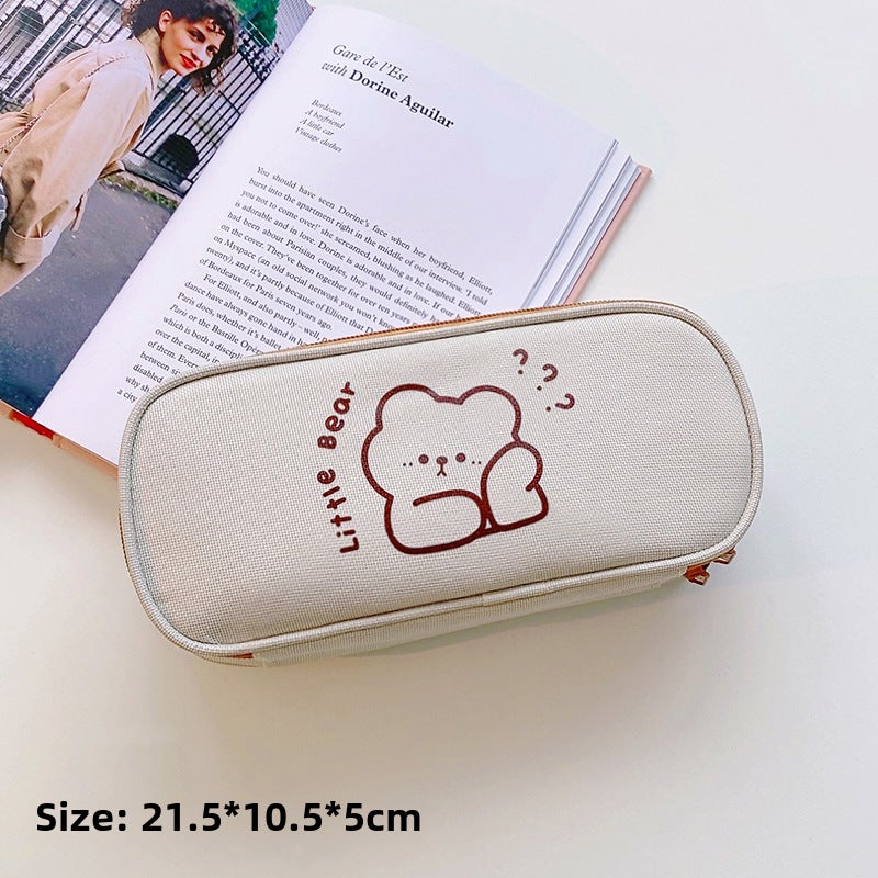 Simple Girls Stationery Box Thinking Bear#