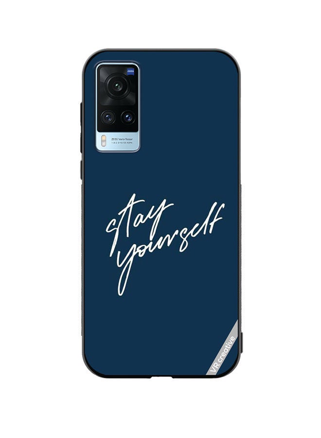 VR CREATIVE Protective Case Cover For Vivo X60 Stay Yourself Design Multicolour - Image 1