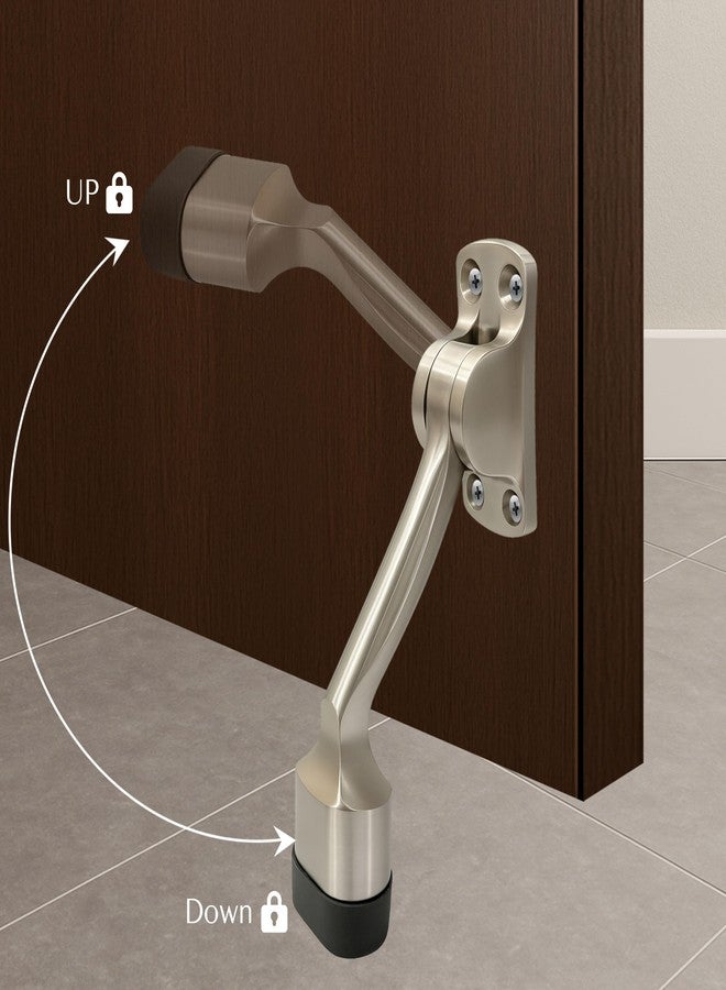 إكسبرت مانع باب إكسبرت (عبوة من قطعة واحدة) بطلاء فضي (6 بوصات) - مانع باب للباب الرئيسي ومانع بوابة - ADS-85 (SS) 6 بوصات - Image 4