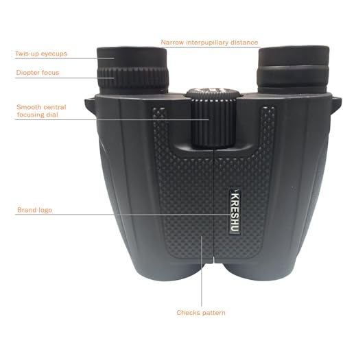 Kreshu 10x25 Wideangle Sightseeing Binoculars | Proffessional Long Distance | Compact Durbin for Trekking Hiking Sightseeing | HD Vision (1-Pcs) - Image 5