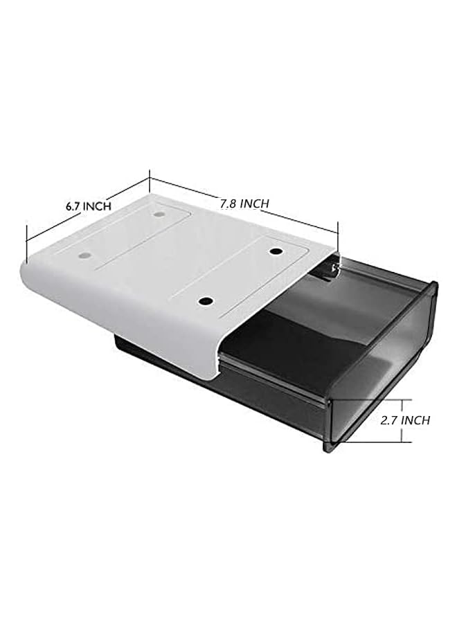erorex Self Adhesive Under Desk Drawer Slide Out Add A Drawer Under Desk Under Mount Desk Drawer Office Organizers And Storage Drawers Under Mounted Black - Image 2