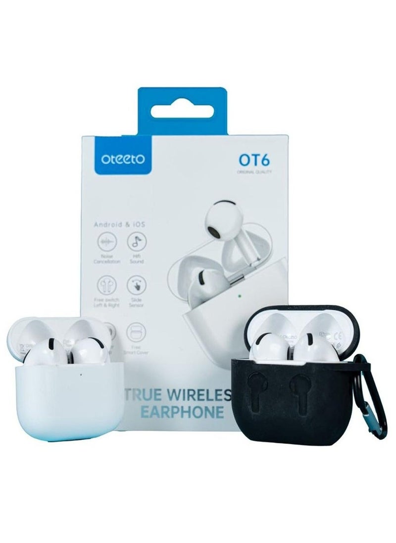 Oteeto - Oteeto OT6 True Wireless Bluetooth Earbuds With Hifi Sound Quality Noice Cancelation and Touch Sensor - Image 1