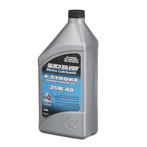 Quicksilver 25W-40 Oil Change Kit for 4-Stroke 40hp, 50hp and 60hp Mercury Outboards - Image 4
