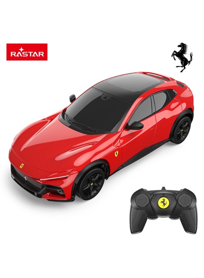 Rastar 1:24 Scale Officially Licensed Ferrari Purosangue Remote Control SUV - Red - Image 2