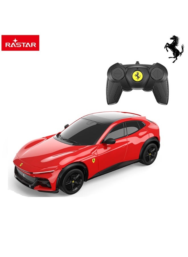 Rastar 1:24 Scale Officially Licensed Ferrari Purosangue Remote Control SUV - Red - Image 1