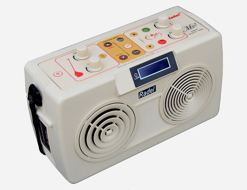 Radel Milan Tabla +Tanpura (2-IN-1) - Concert - Electronic by with Cord & Bag - Image 1