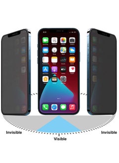 Zolo Zolo Anti-Spy Anti-Fingerprint Matt Privacy 9D Tempered Glass Screen Protector For Apple iPhone 13 pro Black  - Image 2