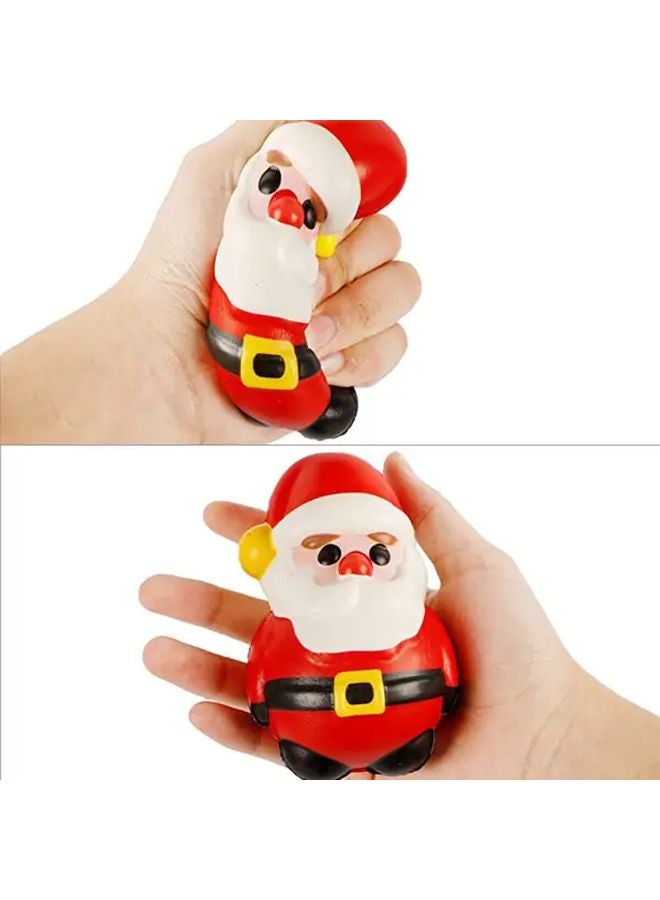 Christmas Santa Snowman Squeeze Toy Set 4pcs TPR Slow Rebound Figures Holiday Gifts - Image 5