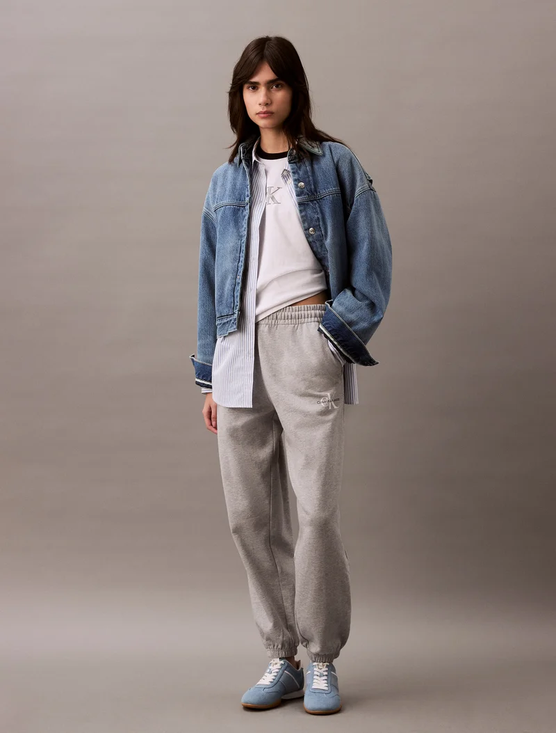 Calvin Klein Jeans Monogram Logo French Terry Jogger