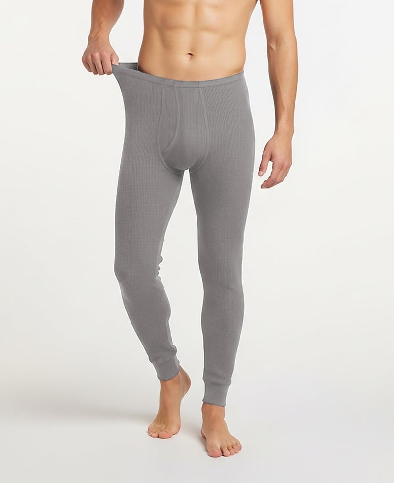 Andrew Scott Men's Traditional Waffle Thermal Underwear Bottoms | Cotton Blend Baselayer Thermal Pants | Multi Packs - Image 2