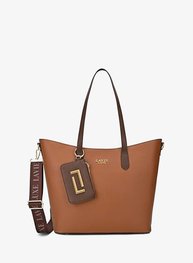 Lavie  Luxe Women's Duo Hailon Tote bag (Tan) for Women | Best Price UAE