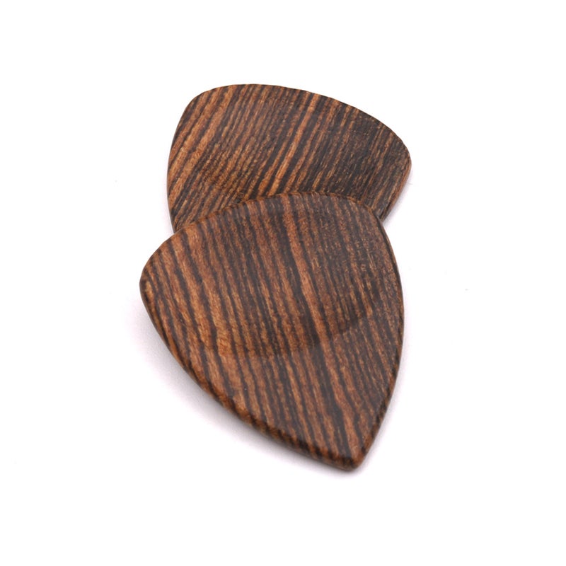 2pcs Wood Guitar Picks Plectrum for Acoustic Guitar Ukulele Bocote Wood - Image 2