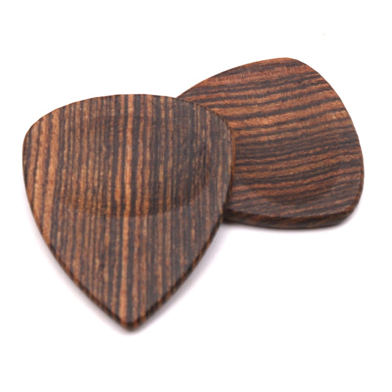 2pcs Wood Guitar Picks Plectrum for Acoustic Guitar Ukulele Bocote Wood - Image 3
