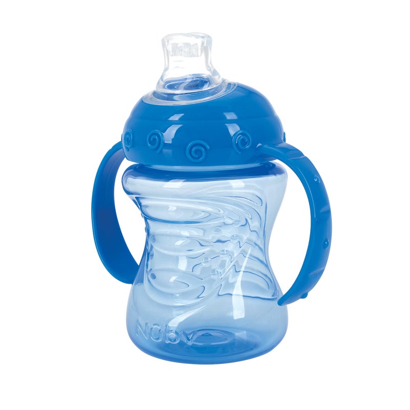 Nuby Two-Handle No-Spill Super Spout Grip N' Sip Cup, 8 Ounce, Single pack of 1 Cup, Colors May Vary - Image 3