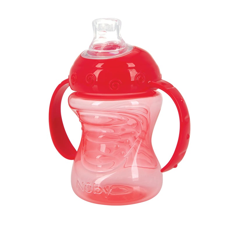 Nuby Two-Handle No-Spill Super Spout Grip N' Sip Cup, 8 Ounce, Single pack of 1 Cup, Colors May Vary - Image 5