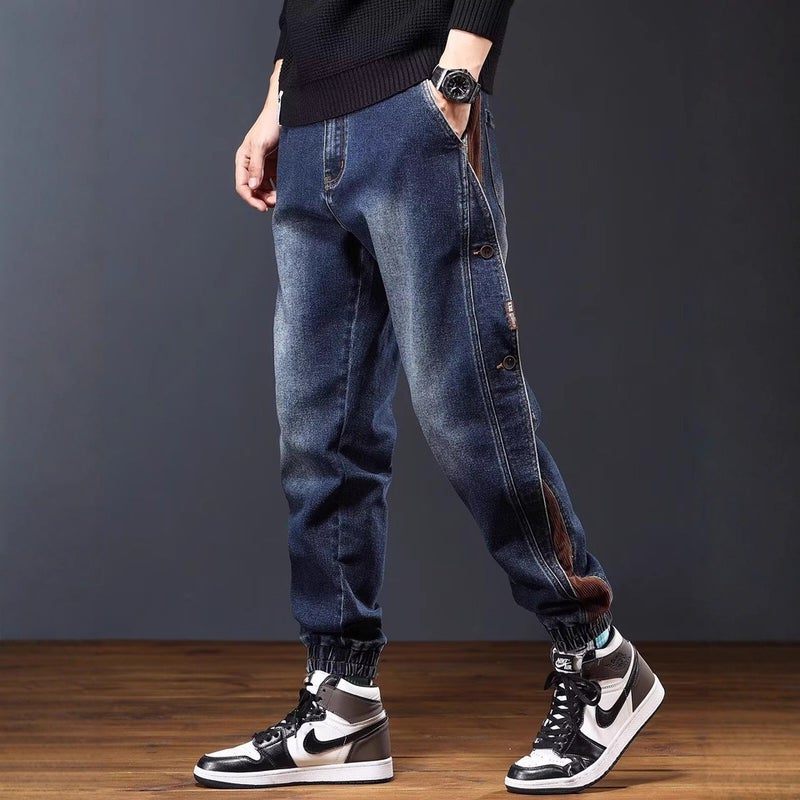 Unisex Classic Denim Jeans Loose Fit Daily Outdoor Wear - Image 4