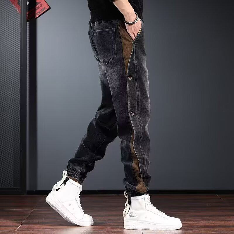 Unisex Classic Denim Jeans Loose Fit Daily Outdoor Wear - Image 3